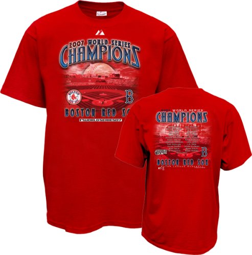 Buy Boston Red Sox 2007 World Series Champions Roster Kids Youth T-Shirt