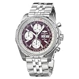 Breitling A1336313-K506-975A Bentley Burgundy Dial Stainless Steel Mens Automatic Chronograph,... by Breitling