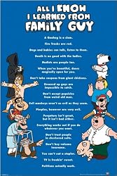 Family Guy - TV Show Poster (All I Know I Learned From Family Guy) (Size: 24" x 36")