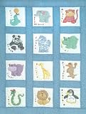 Stpd Nursery Quilt Blocks 9x9 12Pk-Zoo Animals