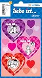 Produkt-Bild: HERMA Herz-Sticker Liebe ist VE=1