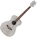 Daisy Rock Pixie Acoustic Guitar, Silver Sparkle