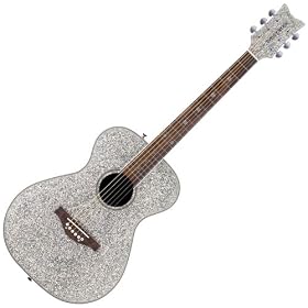 Daisy Rock Pixie Acoustic, Silver Sparkle