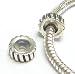 925 Sterling Silver Focal Round Stopper with Rubber Bead for Pandora