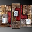 Modern Oil Painting on Canvas Stretched with Wooden Frame - Special - Return shipping covered for continental US regions