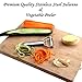 Pridebit Julienne Vegetable Peeler Premium Quality Stainless Steel Dual Blade with Cleaning Brush Dishwasher-Safe