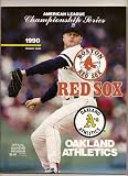 1990 ALCS Program A's @ Red Sox Boston Oakland