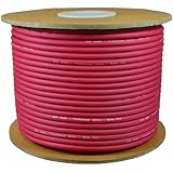 GLS AUDIO Bulk Microphone Cable 300' Red Mic -300ft Signal mike cable