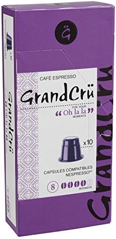 LIV ESPRESSO AND COFFEE 10 Nespresso® compatible capsules -Roasted in France - Grand Cru ("OH LA LA" - ESPRESSO, 10)