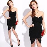 Krazy Sexy Club Cocktail Party Evening Dress #143 Black S M L