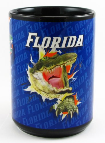 Florida Gators - NCAA 15oz Black Coffee Mug by Micheal Searle