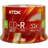 TDK Inkjet Printable 50-pk. CD-R Disc Pack