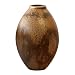 EXP Handmade Antique Style Decorative Terra-cotta Rosebud Vase In Bronzed Earth Tones
