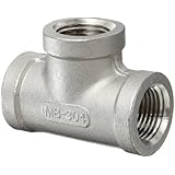 Stainless Steel 304 Cast Pipe Fitting, Tee, Class 150, 1/4" NPT Female