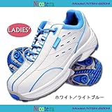 NICOTERA�i�j�R�e���j���f�B�[�X�S���t�X�p�C�N���X�V���[�Y NTSH-8204 �z���C�g�^���C�g�u���[ 22.5cm