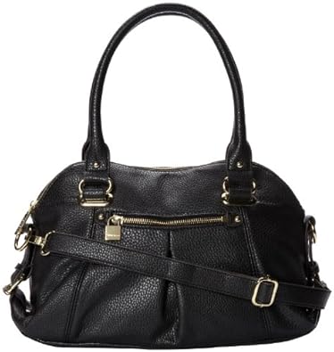 la rue distressed studded shoulder bag