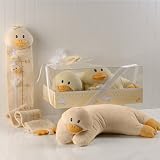 Dilly the Duck Cashmere Soft Booster Pillow and Growth Chart Gift Set (Set of 48) - Baby Shower Gift