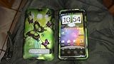 Green Background Butterfly Hard Skin Case for Htc Evo 4g