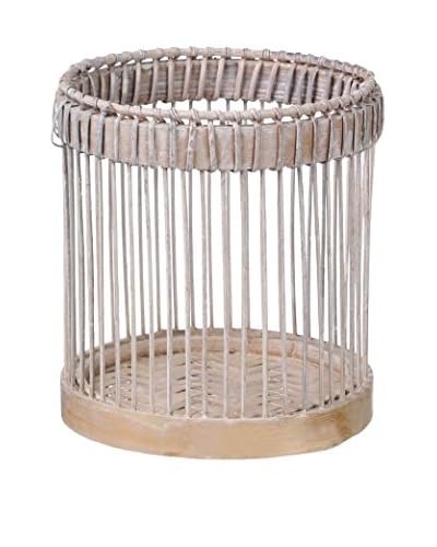 Concept Luxury Cestino Porta Utensili Bamboo Bianco