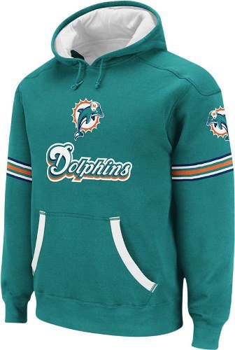 Miami Dolphins Reebok Jersey Hood Hooded Sweatshirt - XL
