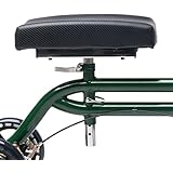 Knee Walker Knee Platform Pad Seat with Post - Thick Comfortable Contoured Replacement Knee Pad Fits Green Steerable Knee Scooter