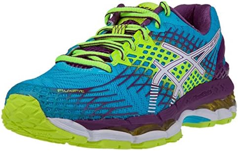 ASICS Women's Gel-Nimbus 17 Running Shoe, Blue Atol/White/Purple, 7 M US