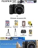 Fujifilm FinePix S1800 12.2MP Digital Point and Shoot Camera With Ultimate Fuji Accessory Kit Kit Includes 16GB Memory Card + Rechargable AA battery & Charger Set + Deluxe Carrying Case + Professional Tripod + LCD Screen Protectors + More