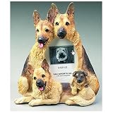 German Shepherd Picture Frame, Figurine Picture Frame