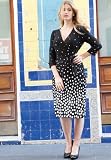 Jessica London Plus Size Classic Dot Dress