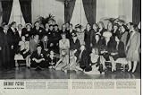 BIRTHDAY PICTURE, Fund raisers pose in White House. Last week for the 11th time a varied assortment of personalities flocked to Washington to help the National Foundation for Infantile Paralysis celebrate President Roosevelt's 63rd birthday. Pictured are Joe E. Brown, Margaret O'Brien, George Murphy, Chandler Roosevelt, Eleanor Lund, Susanna Foster, Mrs. John Roosevelt, Linda Darnell, Gale Storm, Jane Wyman, Mary Margaret Truman, Monty Woolley, Kay Kyser, Gene Kelly, Danny Kaye, Robert E. McMath, Fred Finklehoffe, Myrna Loy, Vice President Truman, Mrs. Truman, Veronica Lake, and Alan Ladd. ..... 1945 LIFE Magazine Picture, A5270A. 19450212