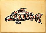 Smoked Salmon Two Color Fish Design Natural Style, 8 oz