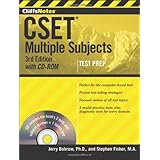 cliffsnotes cset multiple subjects with cd rom 3rd edition