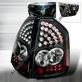 04 05 06 Chrysler 300 LED Tail Lights - Black (Pair)