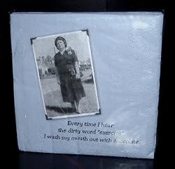Go Girl! Beverage Napkins - Chocolate