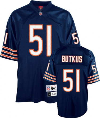 Dick Butkus Navy Reebok EQT Replithentic Throwback Chicago Bears Youth Jersey