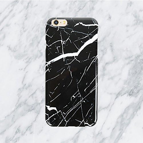 iPhone 5 / 5S Case, Starstruck iPhone Soft Gel Tpu Cover, Glossy Black Marble (5 / 5S)