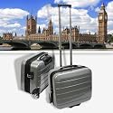 Cabin Case, Trolley, Koffer "London" in Silber - 203403
