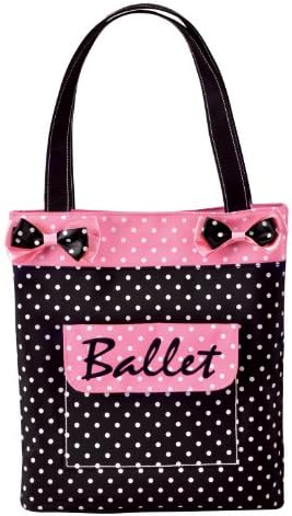 Dansbagz Dancin' Dots Dance Tote Bag One Size Black