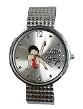 Montre Betty Boop Sexy bracelet metal avec pile dans sac cadeau