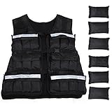 Homcom 18kg 40 lbs Weight Vest Fully Adjustable Training Running Exercise Weight Jacket with 40 Sand Bags