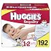 Huggies Snug & Dry Diapers, Size 1-2, 192 Count - Packing May Vary