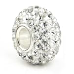Swaroski White Crystal Ball Bead Ster...