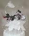 Motorcycle and Heart Cake Topper