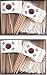 2 Boxes of Mini South Korea Toothpick Flags, 200 Small Mini South Korean Flag Cupcake Toothpicks or Cocktail Sticks & Picks