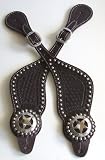 COW BOY SPUR STRAP-STUDS & TEXAS STAR CONCHO