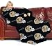 New Orleans Saints Adult Comfy Throw Blanket with Sleeves