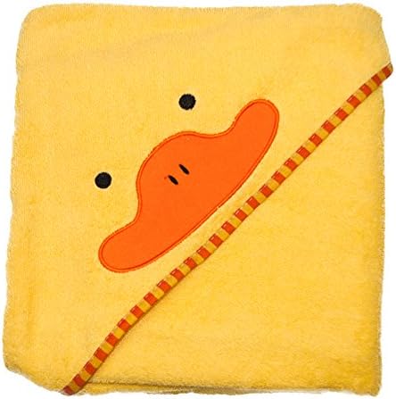 Hooded Baby Bath Towel for Boys and Girls - 100% Cotton - Extra Large 35 x 35 inches, Super Soft. Perfect Baby Shower Gift (Duck)