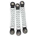 ALC Saddlebags 8182N Premium Leather Indian Nickel Chain Vest Extender, (Pack of 3) by ALC Saddlebags by Dowco Inc