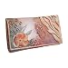 Anuschka Checkbook Wallet - Premium Peacock Flower