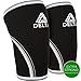Knee Sleeves (Pair) - Best Compression & Support for Crossfit, Weightlifting, & Powerlifting By Delta Strength. 7mm Neoprene Sleeves Perfect for Men & Women - 1 Year Warranty (Medium)